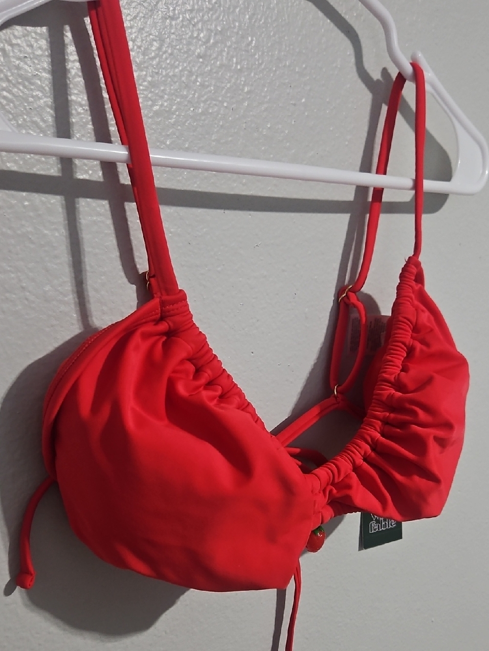 Wild Fable Red Strawberry Charm Bikini Top